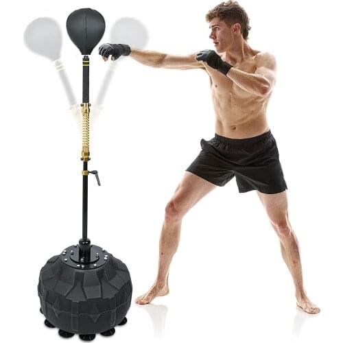 Rotating Boxing Speed Ball Vertical Household Reaction Target Adult Punching Bag Muay Thai Training Equipment