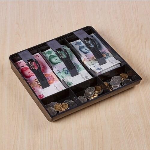 Money Storage Box Money Cash Coin Register Insert Tray Replacement Cashier Drawer Storage Register Tray Box Classify Store