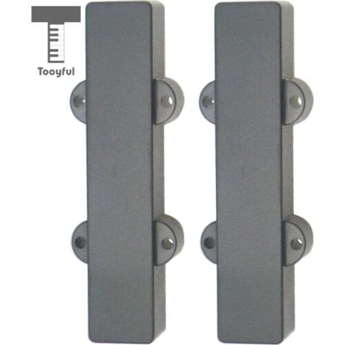 Tooyful 2Pcs Closed Pickup Cover 91mm 94mm for Jazz Bass JB Guitar 4 Strings Guitar
