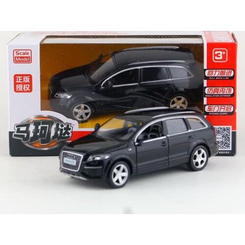1:36 Audi Q7 SUV Toy Vehicles Alloy Car Model Toys With Pull Back For Kids Birthday Gifts Free Shipping Original Box