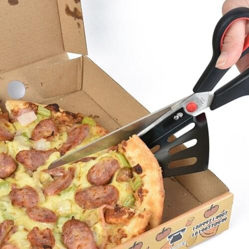 1 PC Stainless steel pizza scissors detachable pizza knife with tray pie scissors kitchen tools pizza shovel pizza peel