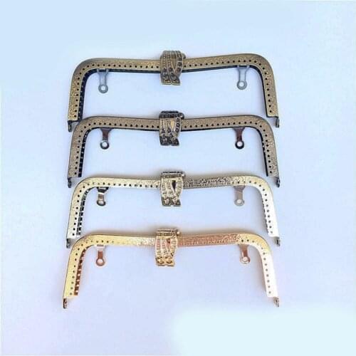 10pcs DIY Peacock Tail Elegant 20cm Metal Purse Frame for Bag Sewing Craft Tailor Sewer