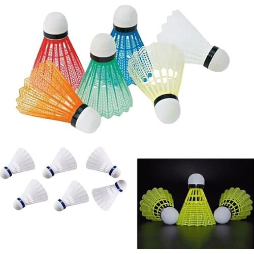 12pcs/set Colorful Shuttlecock Portable Plastic Training Badminton Ball Outdoor Sports Activities Supplies new Hot