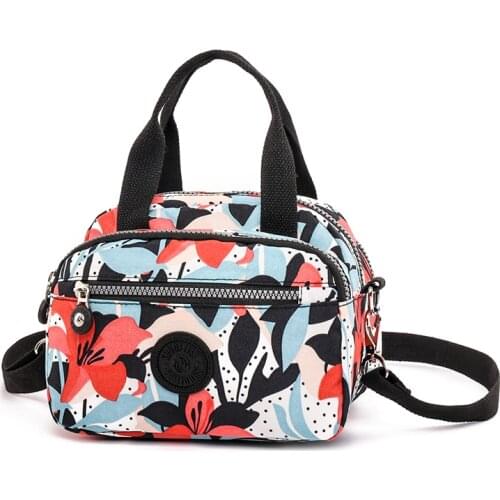 12 colors Nylon Women Handbags High Quality Messenger Bags Female Shoulder bags Ladies Flower Print Crossbody Tote Bag Bolsas