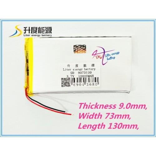 9073130 battery brand tablet gm lithium polymer battery 9073130 12000mah 3.7V The tablet battery tablet lithium polymer battery