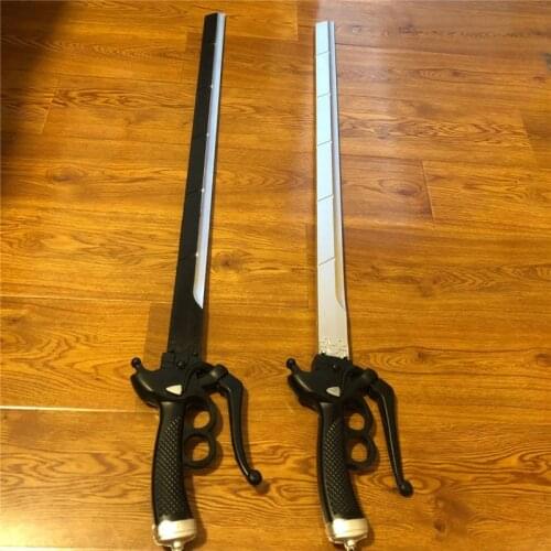 Anime Attack on Titan Eren Jaeger / Rivaille OR Props Sword Cosplay Weapon Supply Halloween Decorative Unsharpened Swords