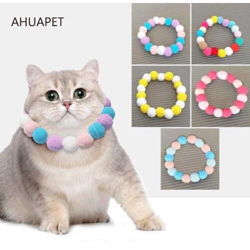 Cat Necklace For Pet Velvet Cat Collar Puppy Cats Products For Pets Elastic Chihuahua Strap Practical Accessories Wedding