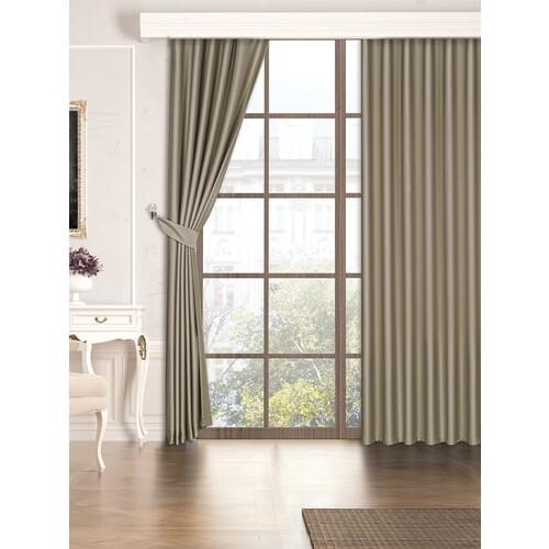 Belnido Home 110x270 Dark Stone Star Blackout Backdrop Curtain