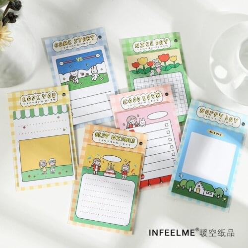 30 Sheets Girls Generation Series Memo Pad Message Notes Decorative Notepad Note Paper Memo Stationery Office Supplies