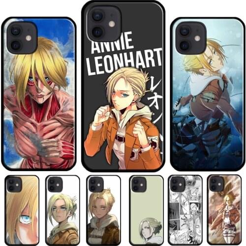 Annie Leonhart Shingeki no Kyojin Cover For iPhone 12 Pro Max 12 Mini 7 8 Plus X XR XS Max SE 2020 11 Pro Max Phone Case