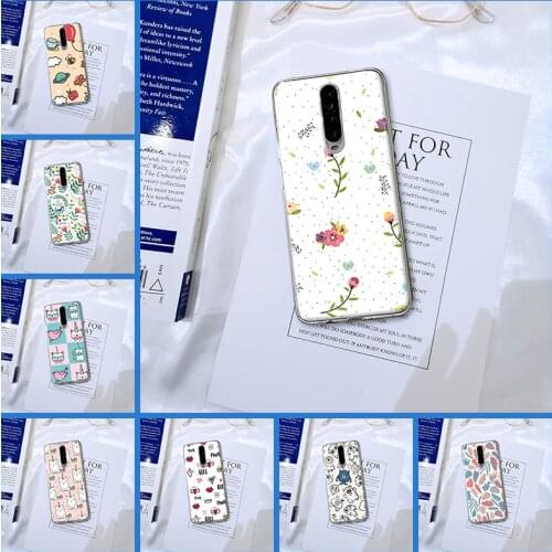 Pretty Flower Cute Cat Soft Silicone For Xiaomi Redmi 9a 10x K30i Back Cover For Redmi Note 8 9s 8t 8a K30 9 Pro Phone Case