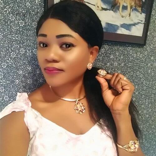 Fani Dubai Gold Colorful Jewelry Set Wholesale Nigerian Wedding woman accessories jewelry set Fashion African Bridal Jewelry Set