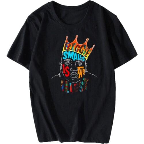 BIGGIE SMALLS Notorious Big T Shirt Men High Quality Aesthetic Cotton Cool Vintage T-shirt Harajuku Streetwear Camisetas Hombre