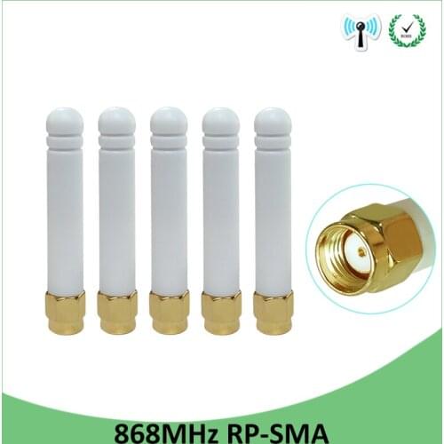 868 MHz 915MHz lora Antenna 3dbi RP-SMA Connector GSM 915 MHz 868 MHz antena outdoor signal repeater antenne waterproof Lorawan