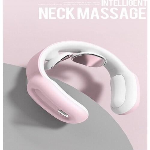 Intelligent Neck Massager Portable Smart 4D Cordless Trigger Point Deep Tissue Massage Device Cervical Vertebra Pulse Relax Unit