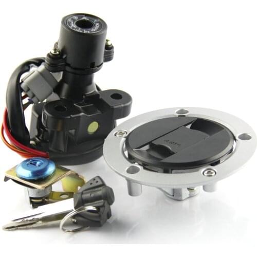 Motorcycle Seat Fuel Gas Cap Kit Ignition Switch Key Set For Suzuki GSXR600 GSXR750 GSXR1000 37101-40820 40821 40831 40830 40841