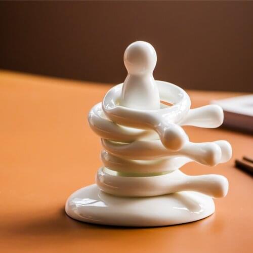 Bone China Creative Chopsticks Frame Pillow Chopsticks Spoon Holder Dual Purpose Chopsticks Frame Household