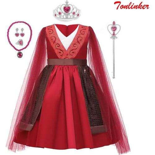 2020 New Halloween Cartoon Costume Princess Dress Girl Carnival Fancy Party Dress Kids Dresses Child Clothing Grown Wands Suit