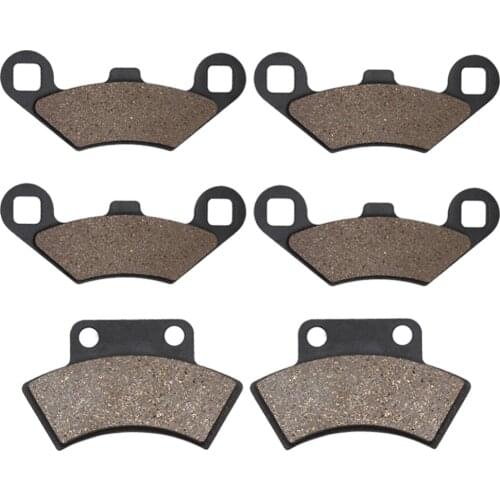 Cyleto Motorcycle Front and Rear Brake Pads for POLARIS 250 Trail Boss 250 2x4 4x4 1988-1999