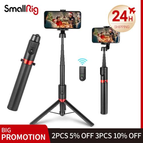 SmallRig Portable Wireless Selfie Stick Bluetooth Compatible Foldable Mini Tripod For IPhone /Huawei Remote Control Tripod 3375