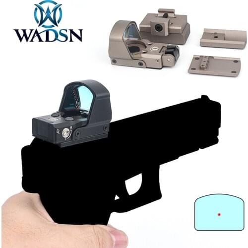 WADSN Tacital Riflescope DP Pro Red Dot Sight Glock 1911 Mount Hunting Handgun Reflex Scope Sight Fit Picatinny Rail Mount