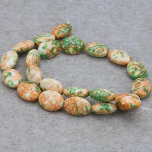 Riverstones oval share loose beads 13x18mm Three colors to choose from! women beautiful jewelry making design