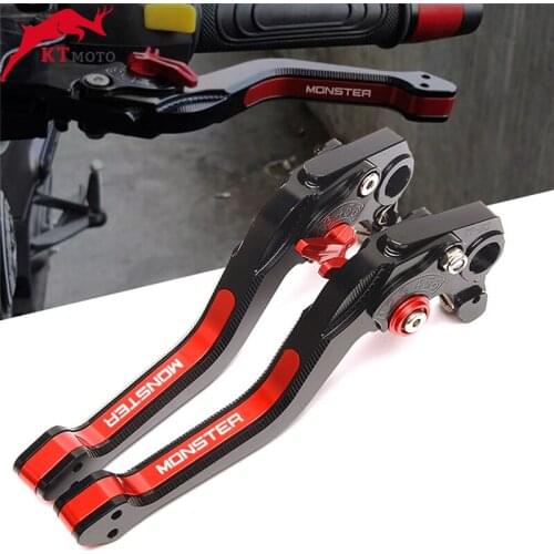 For Ducati Monster 696 695 796 400 620 M 600 M 900 M 620 Motorcycle CNC Aluminum Adjustable 3D Rhombus Brake Clutch Levers