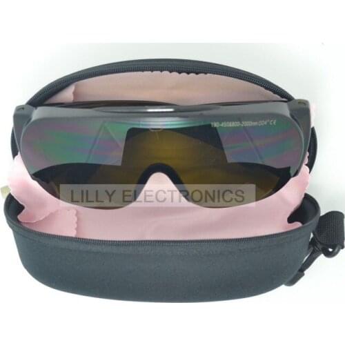 Protection Goggles for 190-450nm&800-2000nm laser 445/405/808/980/1064nm