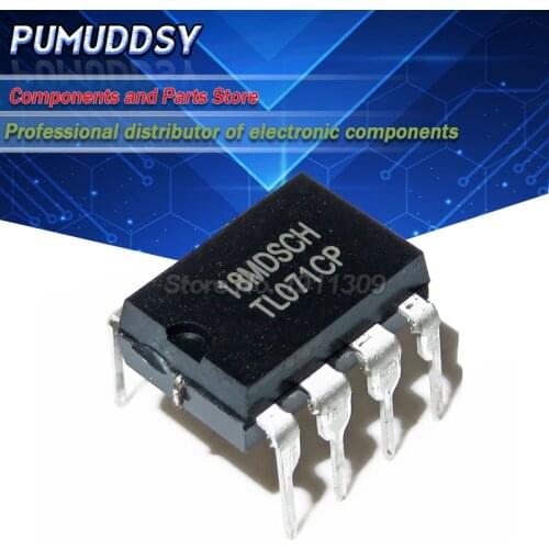 10PCS Origina TL071 TL071CN TL071CP DIP8 Low Noise JFET Input Operational Amplifiers