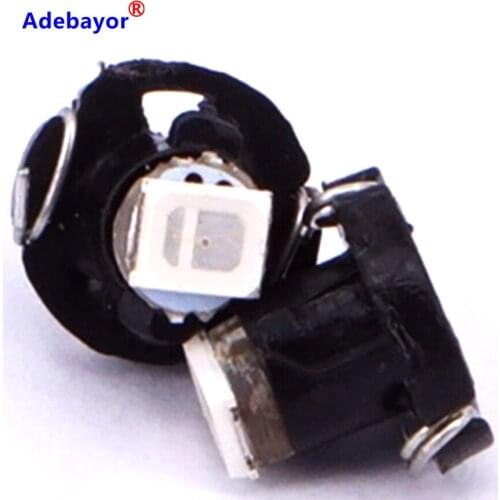 20 X T3 Gauges diameter 8mm 1210 SMD Wedge 3528 LED bulb auto car Instrument Lamp Dashboard indicator light 6 colors