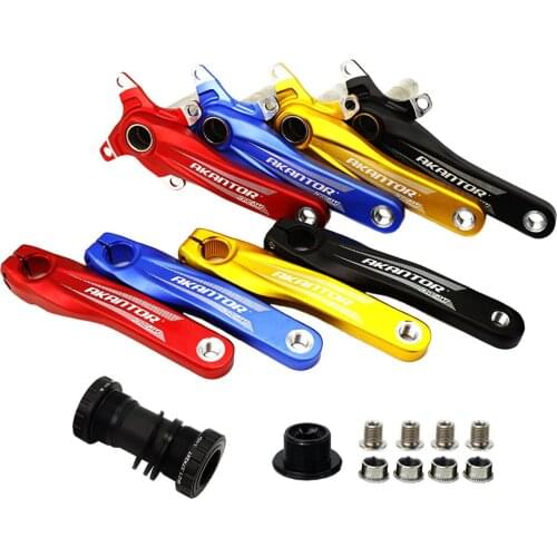 AKANTOR 104BCD 170mm Mountain Bike Crank Hollow One Single Disc Aluminum alloy Crank set Crankset Bottom axle Bike accessories