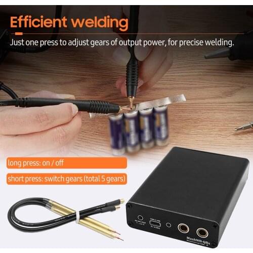 Mini Spot Welding Machine DIY Spot Welder 5 Gears Adjustable Rechargeable Spot Welding Machine with Welding Pen Nickel Plate