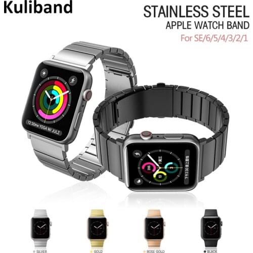 Stainless Steel Strap for iWatch series 5/4/3/2/1 38MM 40MM Metal Bracelet Watchband for Apple Watch 5/4/3/2/1 42MM 44MM