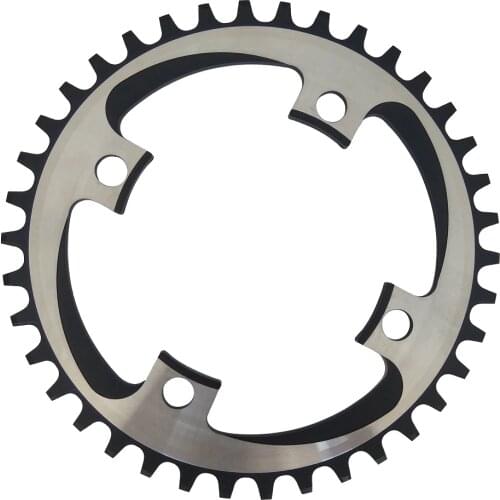 TRUYOU Round Narrow Wide Chain Ring 34T/36T/38T/40T/42T 104 BCD MTB Chainring Bike Crankset Tooth Plate Chainwheel 10/11 Speed
