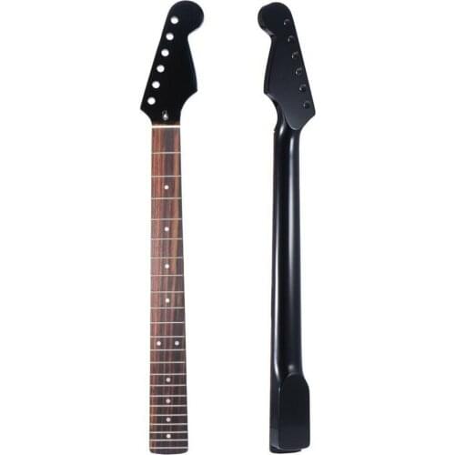 Matte Black 22 Fret Electric Guitar Neck / Maple Stem/ Rosewood Fingerboard ST Strat Guitar Accessories Parts
