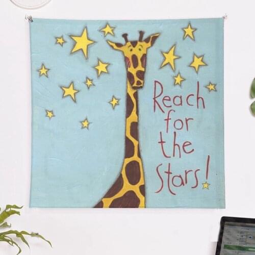 Childrens room hanging cloth cartoon animal lion giraffe monkey tapestry childrens room decorative mural custom