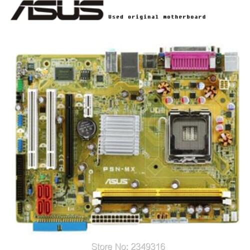 For ASUS P5N-MX Used original motherboard Socket LGA775 DDR2 Desktop Motherboard