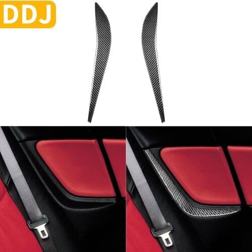 For Mazda RX-8 RX8 SE3P JM1FE 2004-2008 Accessories Both Side Rear Seat Panel Trim Carbon Fiber Modified Interior Sticker