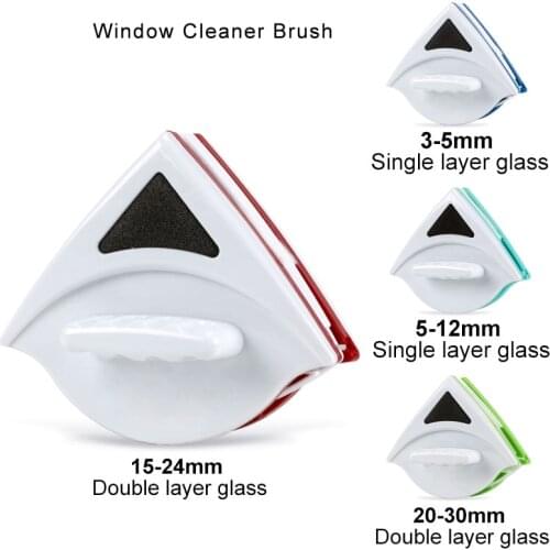 Double Side Magnetic Window Cleaner Brush for Washing Windows Glass Cleaning Household Wash Window Wiper Magnet Glass Cleaner