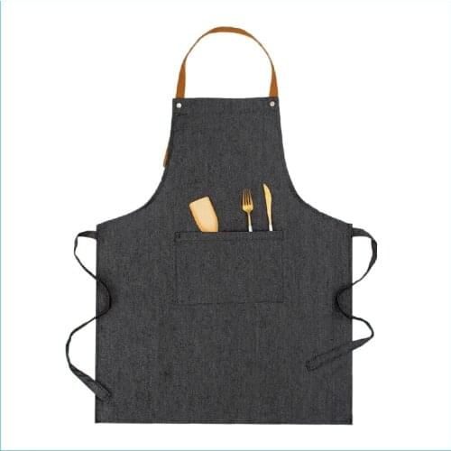 Apron Household Kitchen Waterproof Oilproof Cute Japanese Female Custom Printed Logo Work Clothing Waistband Pinafore For Men