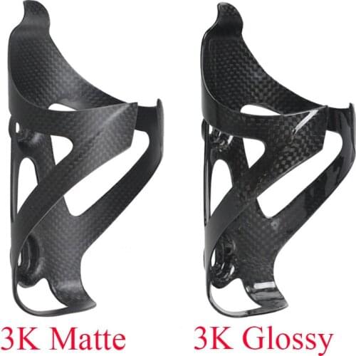 Carbon fiber bottle cage carbon bike bottle cage weave 3k matte/glossy carbon road bike bottle cage about 25g free shipping