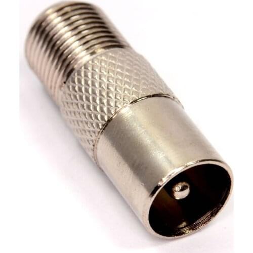 ALLISHOP TV Coaxial plug to F Connector(female) connector Adapter tv antenna