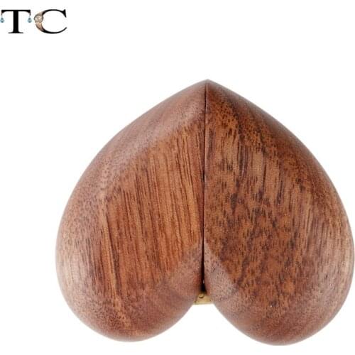 Jewelry Mahogany Ring Box for Wedding Duplicate Ancient Customs Love Storage Box
