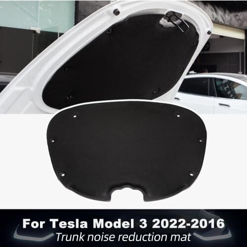 Model3 Front Trunk Soundproof Cotton For Tesla Model 3 2021 Accessories Shock Plate Sound Insulation Hood Protective Pad