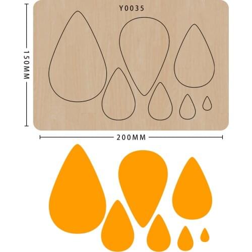 Drop cutting dies scrapbooking DIY handmade crafts making decor supplies dies template Suitable for common die-cutting machines