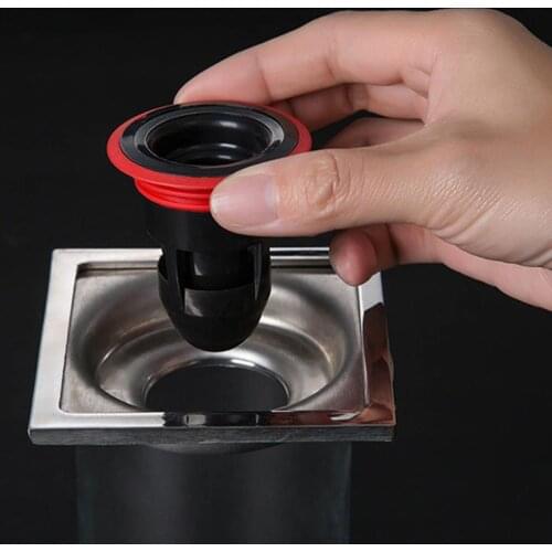 Shower Floor Drain Core Kitchen Sewer Anti Odor Drainage Plug Silicone Pest Control Anti Blocking Filter For Toilet Bathroom