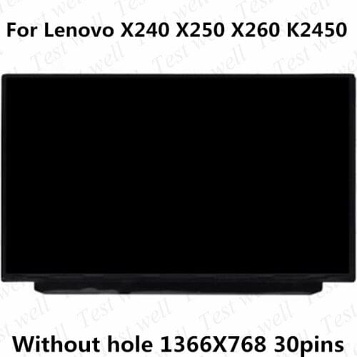 For Lenovo ThinkPad X270 X280 20KF 20KE LP125WH2(TP)(H1) HB125WX1-200 M125NWN1 R1 R0 B125XTN01.0 HD 30pins Slim LCD WLED Screen