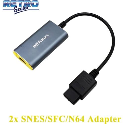 RetroScaler New 2X Line Doubler HDMI-compatible Video/Audio Converter for Nintendo N64/SNES/SFC/NGC