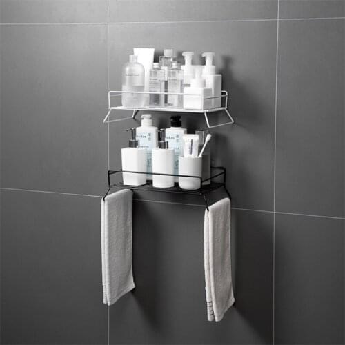 Bathroom Shelf Towel Drain Rack Storage Holder Kitchen Rag Dish Cloth Sponge Holder Storage Basket Toiletries Organizer Rack
