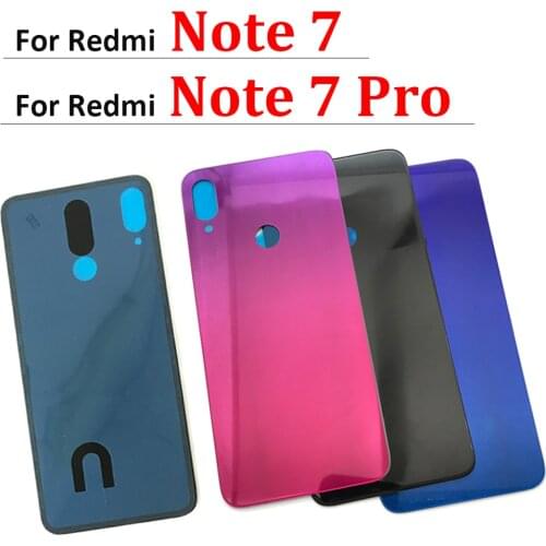 Back Glass Rear Cover For Xiaomi Redmi Note 7 Pro Battery Door Housing Battery back cover